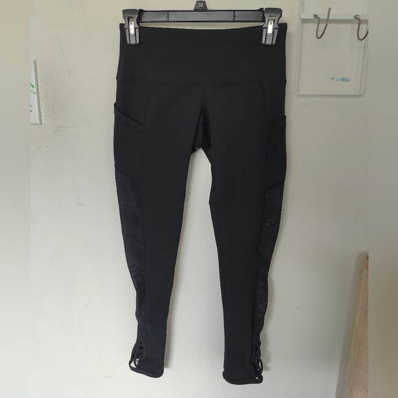 Popflex Ballet Active Leggings Black Sz 2 Cute and Stylish - Picture 4 of 9